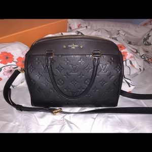 Louis Vuitton Speedy 25 Bandouliere Empreinte Noir